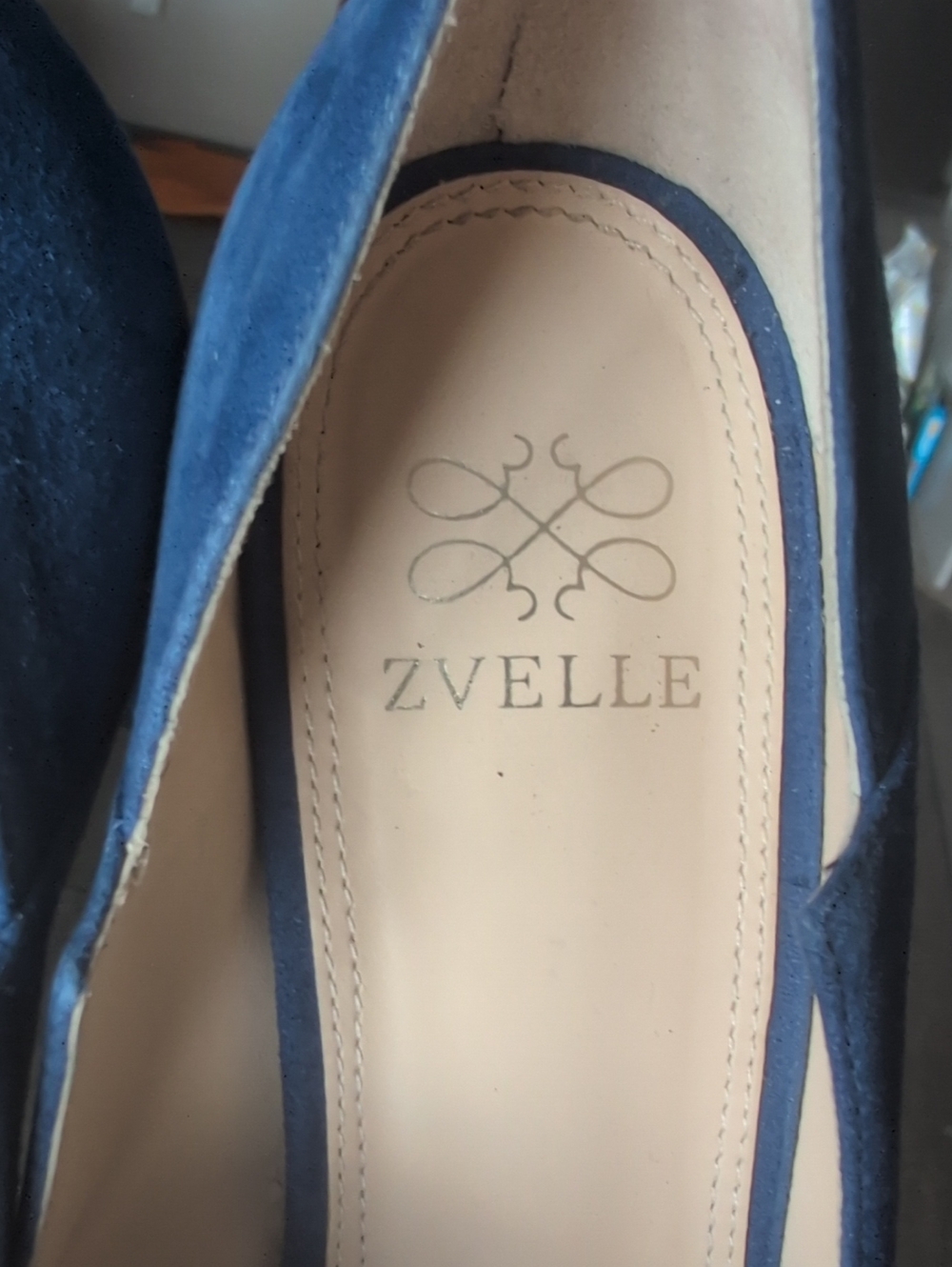 Zvelle Blue Suede Pumps for Women